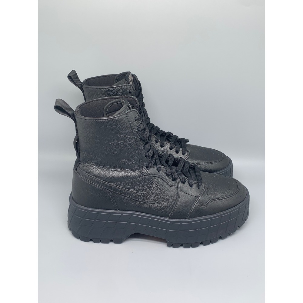 Jordan 1 Brooklyn Black Platform Boots FJ5737-001 Women's Sz 12 Men's Sz 10.5